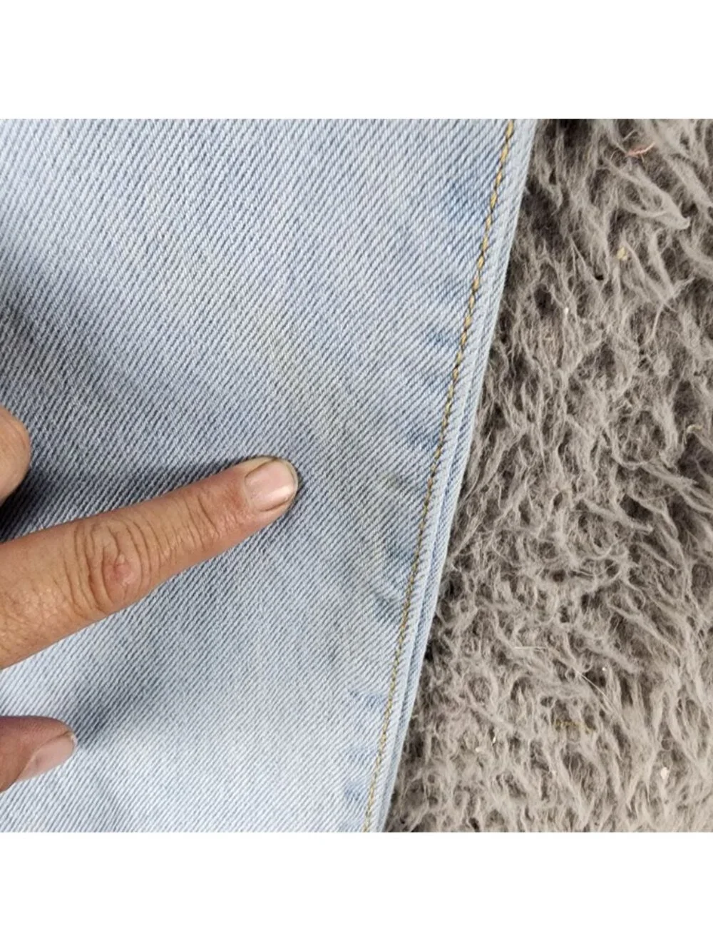 Levis Jeans Womens 29 Light Blue 501 Button Fly Cotton Straight *Read*